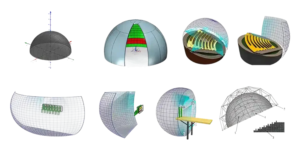 led-dome-structure